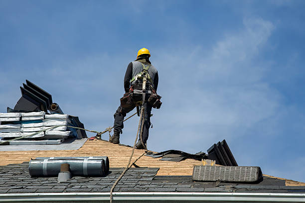 Professional Roof Replacement technician working in Cookstown, NJ